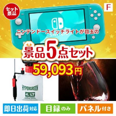 ニンテンドースイッチライトが目玉の備えも贅沢も叶う景品5点セットF