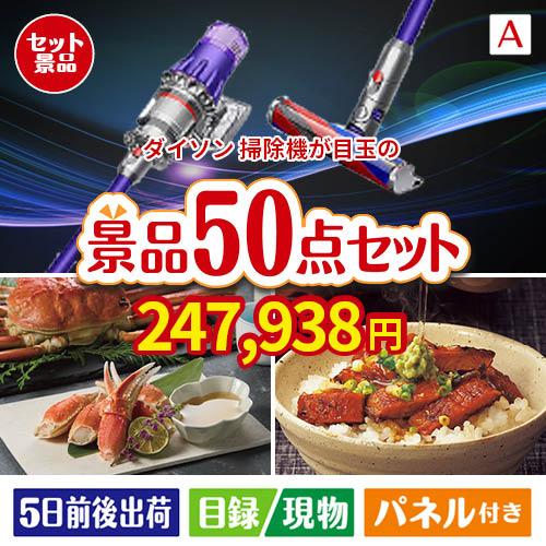 ダイソン掃除機が目玉の実用性抜群の景品50点セットA