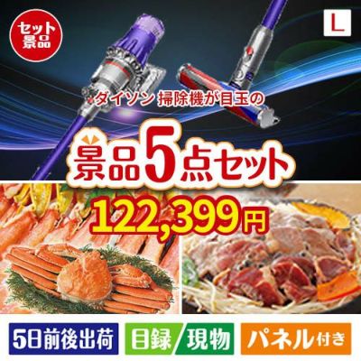 ダイソン掃除機が目玉の家族が喜ぶ景品5点セットL