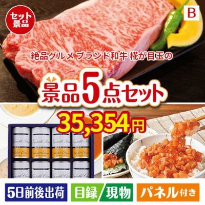 絶品！グルメづくし えらべるブランド和牛【椛 もみじ】 5点セットB