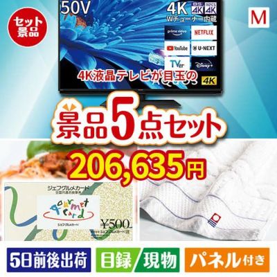 4K液晶テレビ AQUOS 50V型 5点セットM