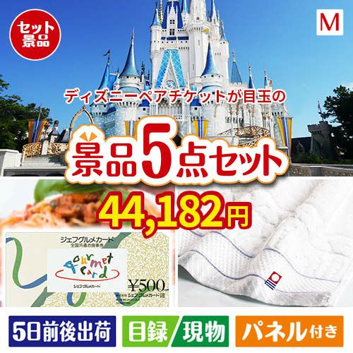 東京ディズニーリゾート１DAYパスポート ぺア 5点セットM | 景品ショップマイルーム