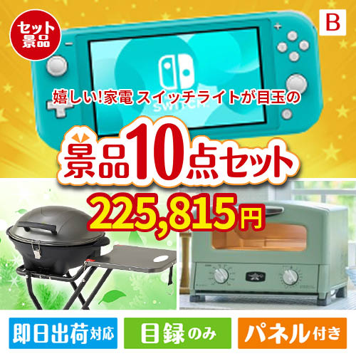 もらって嬉しい！家電・電子機器景品 ニンテンドースイッチライト 10点セットB